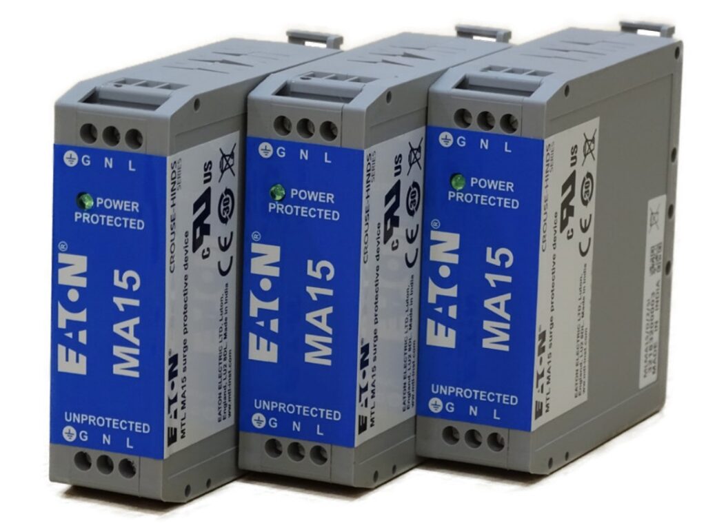 MTL MA15 AC/DC 메인 필터 및 서지 보호기 1 MA15 range AC and DC power surge protective device with filter
